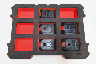 Preview: Schaumeinlage für Bosch Akkus 9x ProCore 4 - 8 Ah 18V L-Boxx Contractor