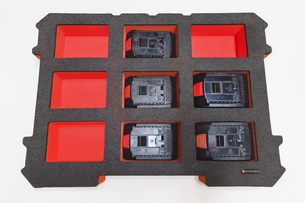 Schaumeinlage für Bosch Akkus 9x ProCore 4 - 8 Ah 18V L-Boxx Contractor